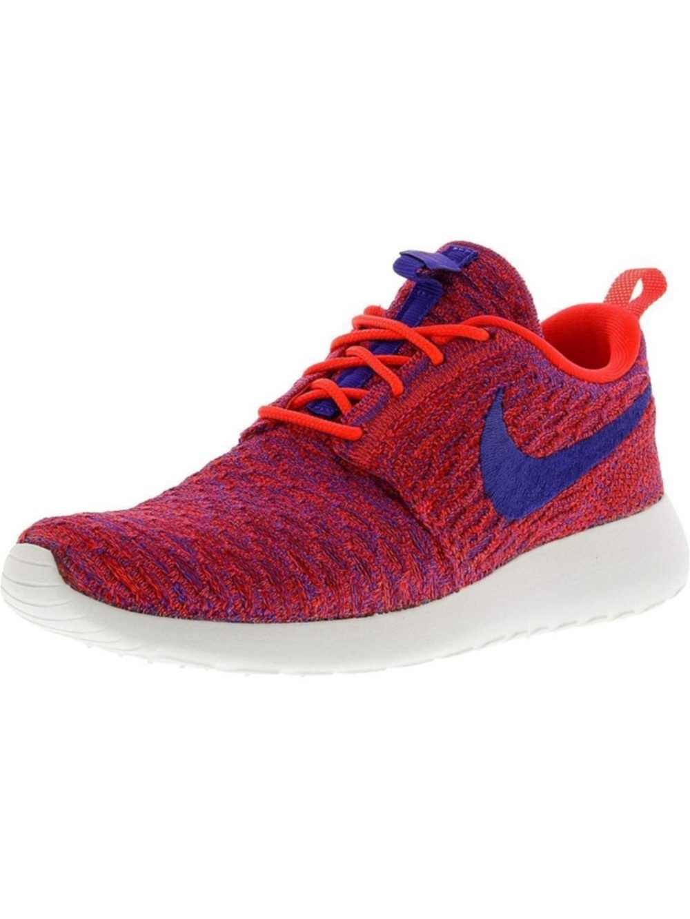 Nike Womens Roshe One Run Flyknit Red/Violet Sneakers 6.5